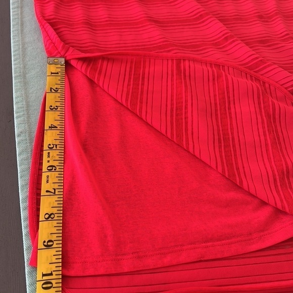 Athleta Semi Sheer Stripe Sleeveless Layered Athletic Tank Top - Picture 9 of 9